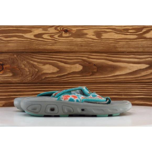 Columbia Toddler Girls 8 Medium Blue‎ Flip Flop Synthetic - Picture 3 of 5